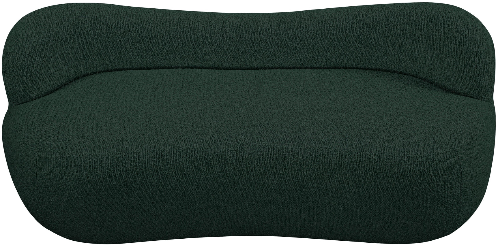 Flair Green Boucle Fabric Bench - Ella Furniture