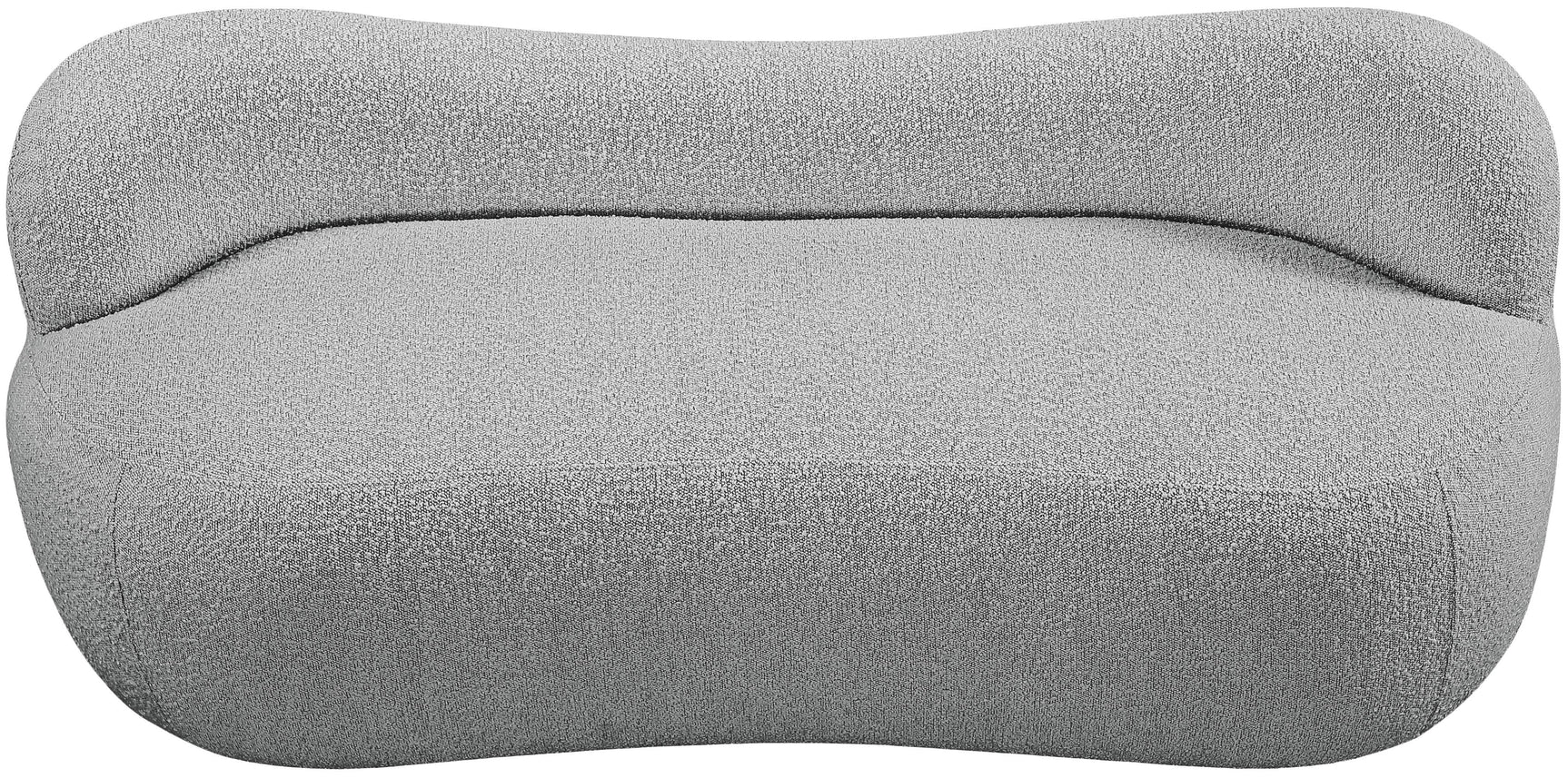 Flair Grey Boucle Fabric Bench - Ella Furniture