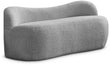 Flair Grey Boucle Fabric Bench - Ella Furniture