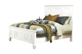 Sandy Beach Eastern King Panel Bed With High Headboard White - Ella Furniture