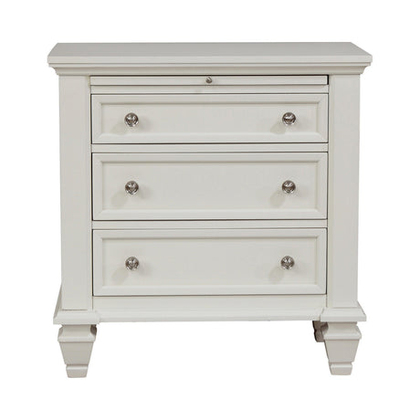 Sandy Beach Queen Panel Bed With High Headboard White - Ella Furniture