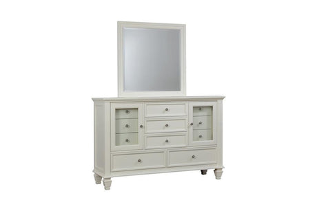 Sandy Beach 11-Drawer Rectangular Dresser White - Ella Furniture