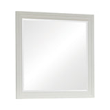 Sandy Beach Rectangular Mirror White - Ella Furniture