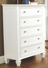 Sandy Beach Rectangular Mirror White - Ella Furniture