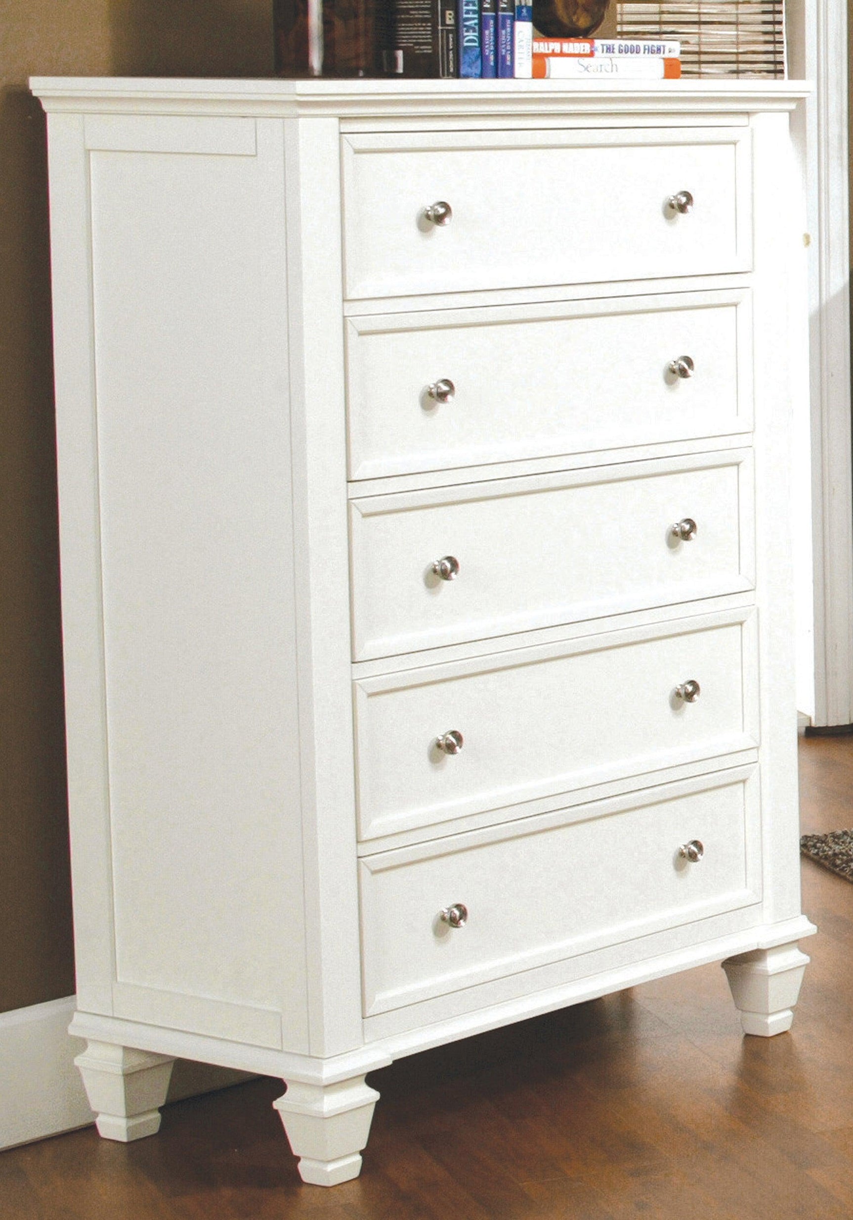 Sandy Beach Rectangular Mirror White - Ella Furniture