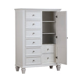 Sandy Beach Rectangular Mirror White - Ella Furniture