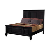 Sandy Beach Vertical Dresser Mirror Black - Ella Furniture
