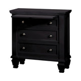 Sandy Beach Vertical Dresser Mirror Black - Ella Furniture