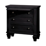 Sandy Beach 5-Drawer Chest Black - Ella Furniture