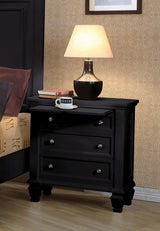 Sandy Beach Vertical Dresser Mirror Black - Ella Furniture