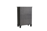 Sandy Beach 5-Drawer Chest Black - Ella Furniture