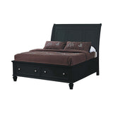 Sandy Beach Vertical Dresser Mirror Black - Ella Furniture