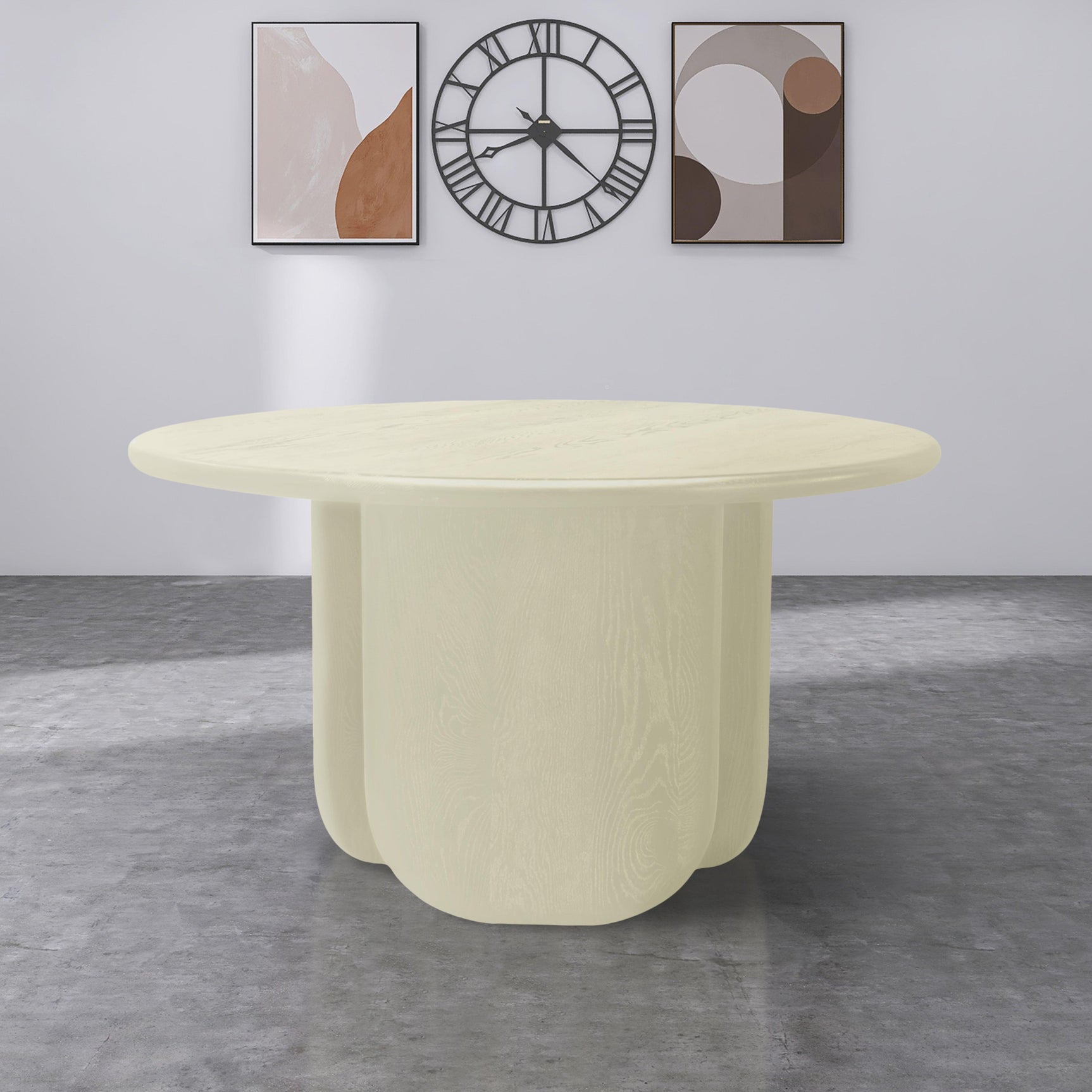 Benito Cream Dining Table - Ella Furniture