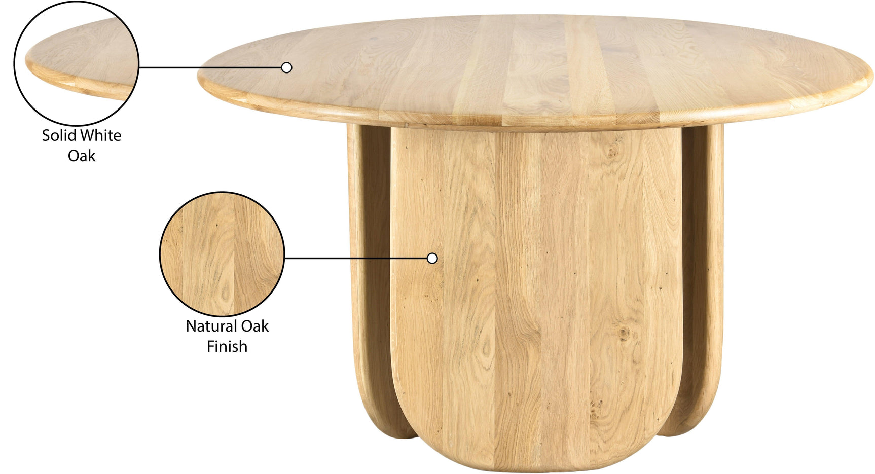 Benito Natural Dining Table - Ella Furniture