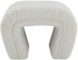 Odelia Cream Boucle Fabric Bench - Ella Furniture