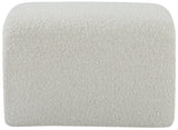 Odelia Cream Boucle Fabric Bench - Ella Furniture