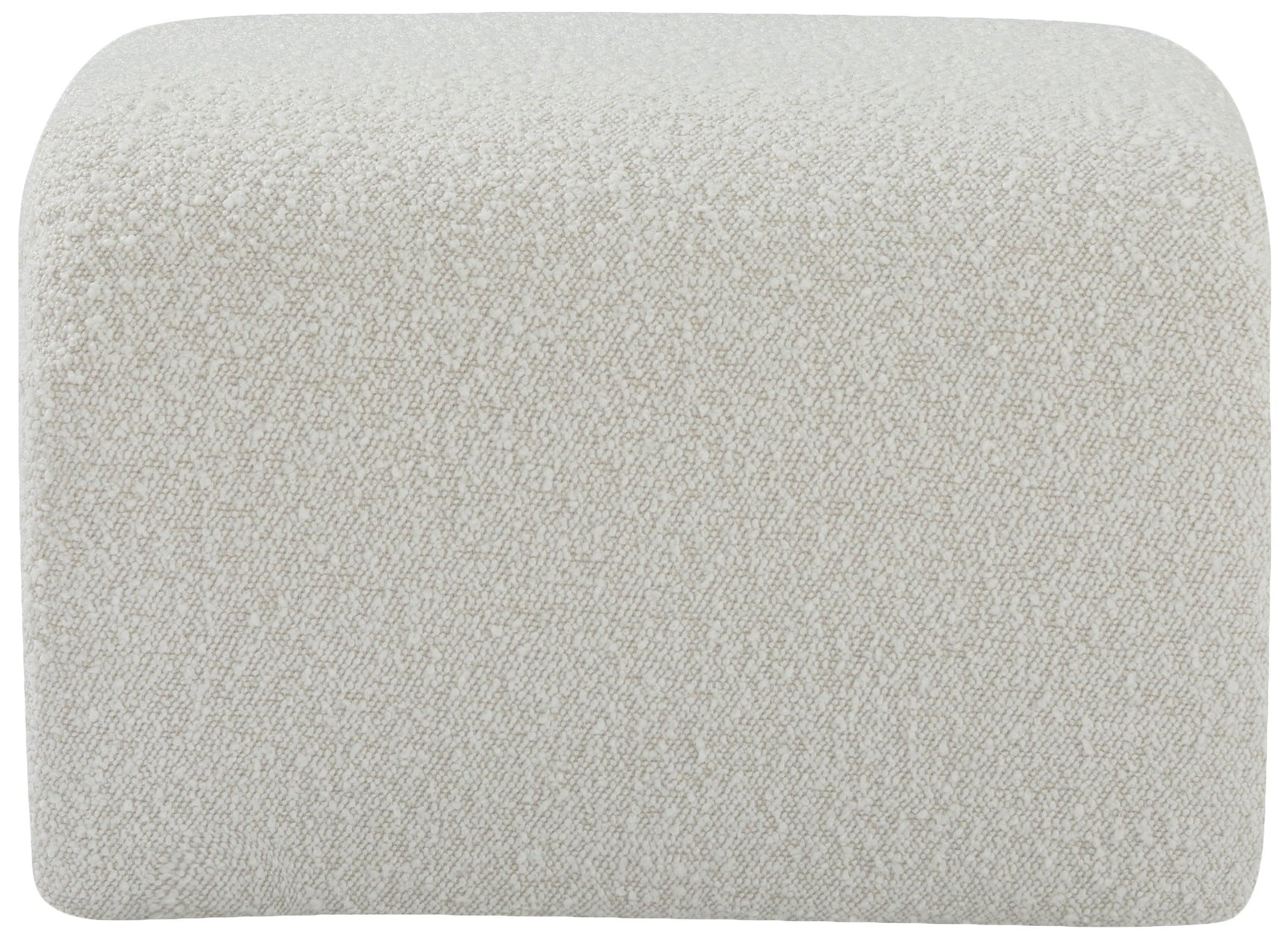 Odelia Cream Boucle Fabric Bench - Ella Furniture