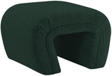 Odelia Green Boucle Fabric Bench - Ella Furniture