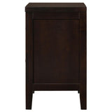 Carlton 2-Drawer Rectangular Nightstand Cappuccino - Ella Furniture