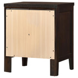 Carlton 2-Drawer Rectangular Nightstand Cappuccino - Ella Furniture