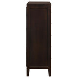 Carlton 5-Drawer Rectangular Chest Cappuccino - Ella Furniture