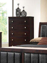 Carlton 2-Drawer Rectangular Nightstand Cappuccino - Ella Furniture