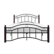 Averny Black Metal Modern Sleek Metal Frame Full Platform Bed - Ella Furniture