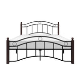 Averny Black Metal Modern Sleek Metal Frame Full Platform Bed - Ella Furniture