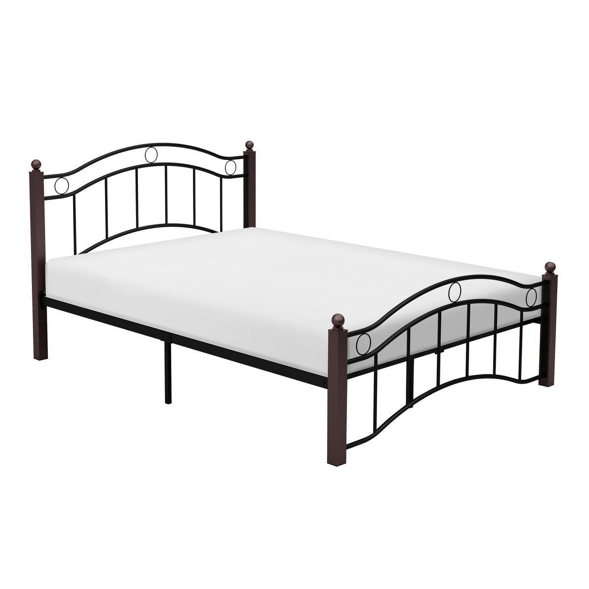 Averny Black Metal Modern Sleek Metal Frame Full Platform Bed - Ella Furniture