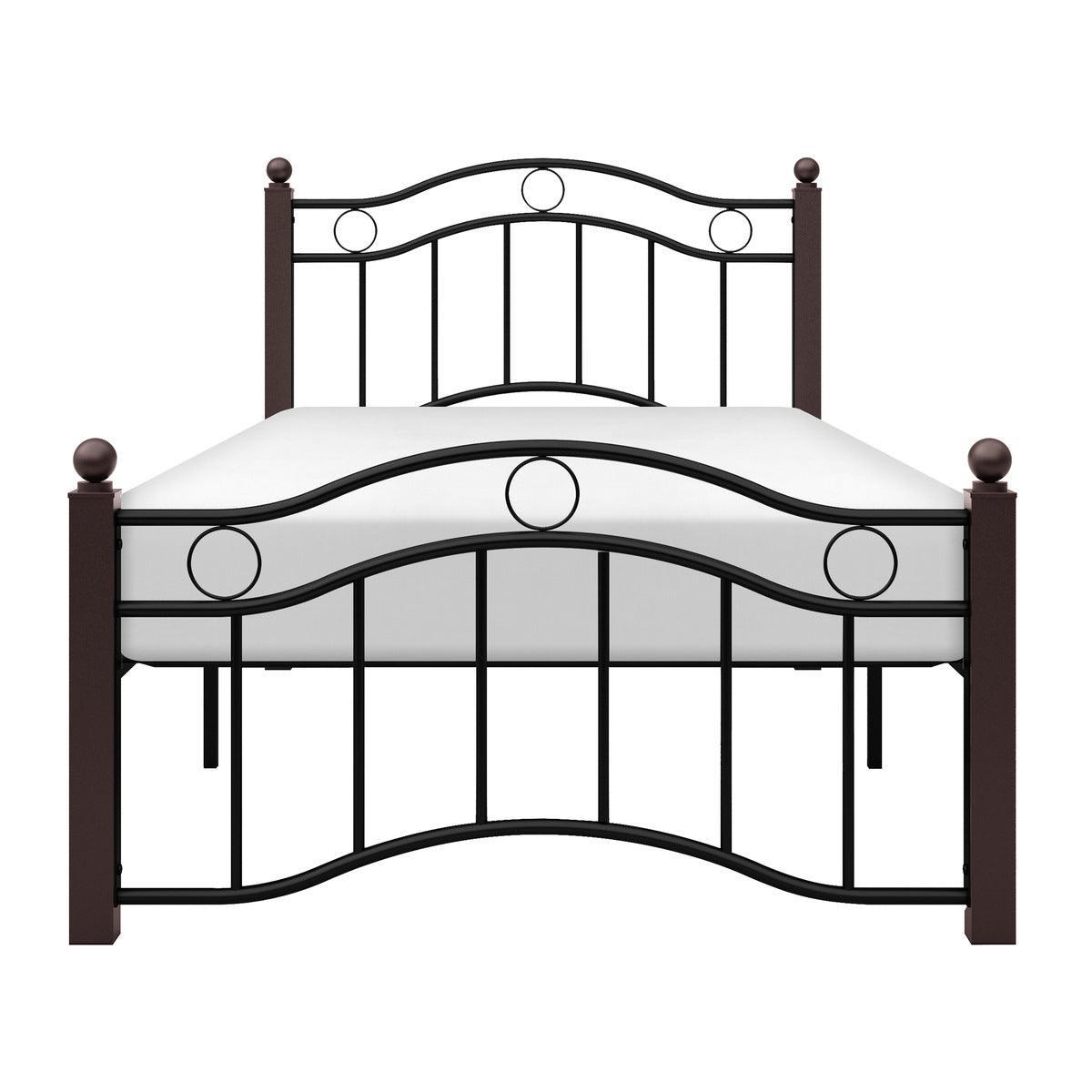 Averny Black Modern Contemporary Traditional Metal Twin Platform Bed - Ella Furniture