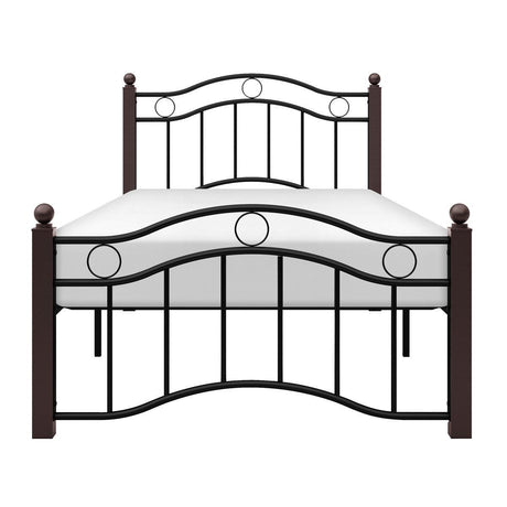 Averny Black Modern Contemporary Traditional Metal Twin Platform Bed - Ella Furniture