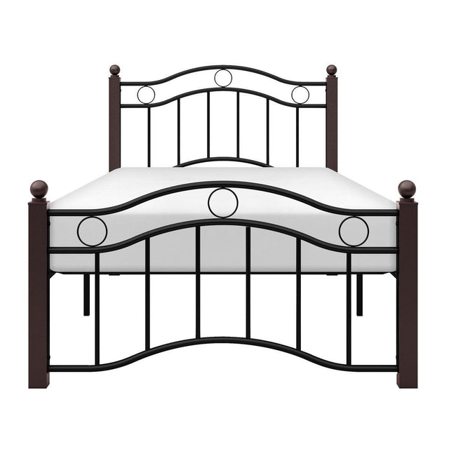 Averny Black Modern Contemporary Traditional Metal Twin Platform Bed - Ella Furniture