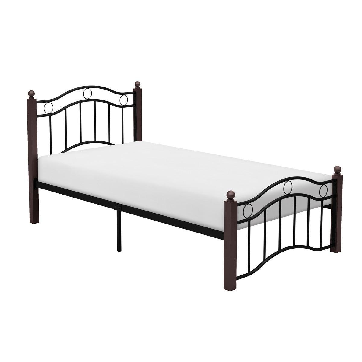 Averny Black Modern Contemporary Traditional Metal Twin Platform Bed - Ella Furniture
