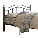 Averny Black Metal Modern Sleek Metal Frame Full Platform Bed - Ella Furniture
