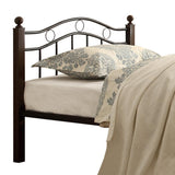 Averny Black Modern Contemporary Traditional Metal Twin Platform Bed - Ella Furniture