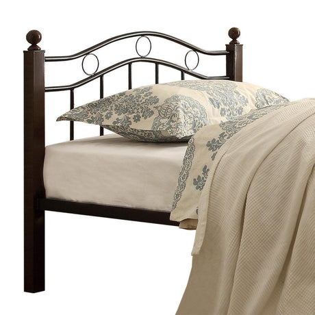 Averny Black Modern Contemporary Traditional Metal Twin Platform Bed - Ella Furniture