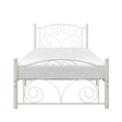 Pallina White Modern Contemporary Metal Twin Platform Bed - Ella Furniture