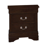 Louis Philippe Twin Panel Sleigh Bed Cappuccino - Ella Furniture
