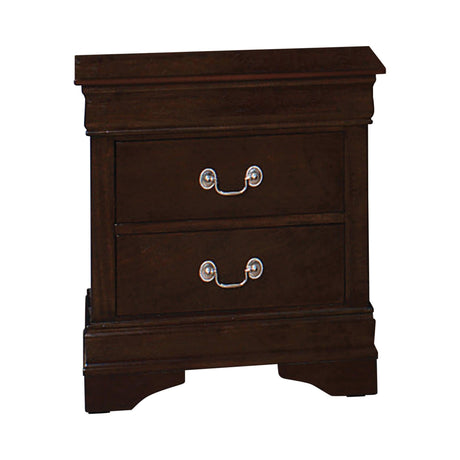 Louis Philippe Twin Panel Sleigh Bed Cappuccino - Ella Furniture