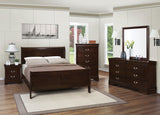 Louis Philippe Square Mirror Cappuccino - Ella Furniture