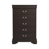 Louis Philippe Twin Panel Sleigh Bed Cappuccino - Ella Furniture