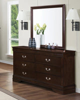 Louis Philippe 6-Drawer Dresser Cappuccino - Ella Furniture