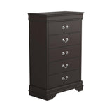 Louis Philippe 2-Drawer Nightstand Cappuccino - Ella Furniture