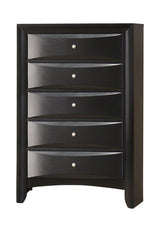 Briana Queen Platform Storage Bed Black - Ella Furniture