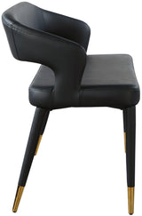 Destiny Black Faux Leather Bench - Ella Furniture