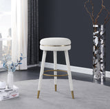 Coral Cream Boucle Fabric Bar Stool - Ella Furniture