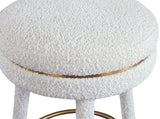 Coral Cream Boucle Fabric Bar Stool - Ella Furniture