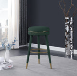 Coral Green Boucle Fabric Bar Stool - Ella Furniture
