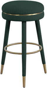 Coral Green Boucle Fabric Bar Stool - Ella Furniture
