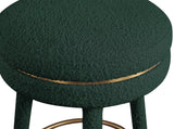 Coral Green Boucle Fabric Bar Stool - Ella Furniture